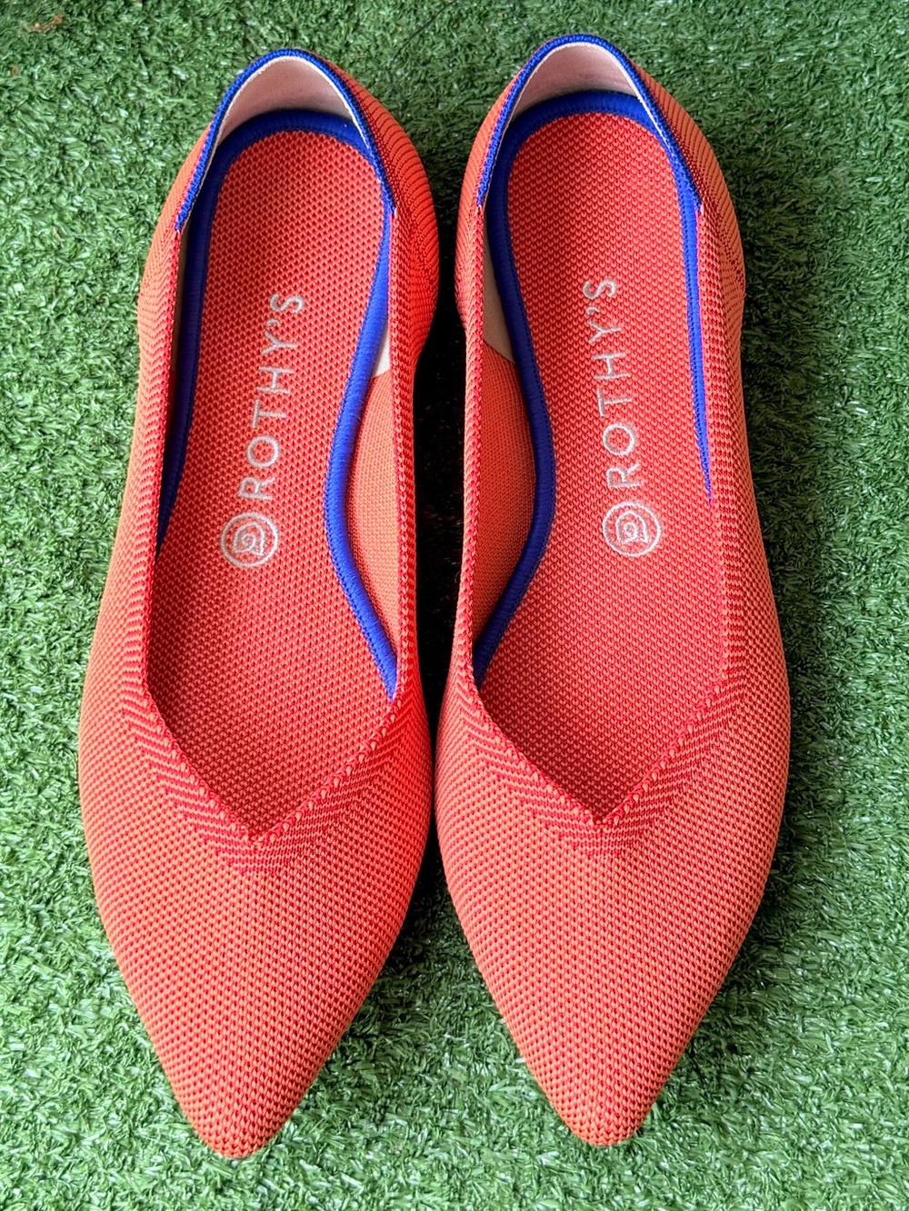 Rothy's The Point Flats Vibrant Orange Women’s Shoes